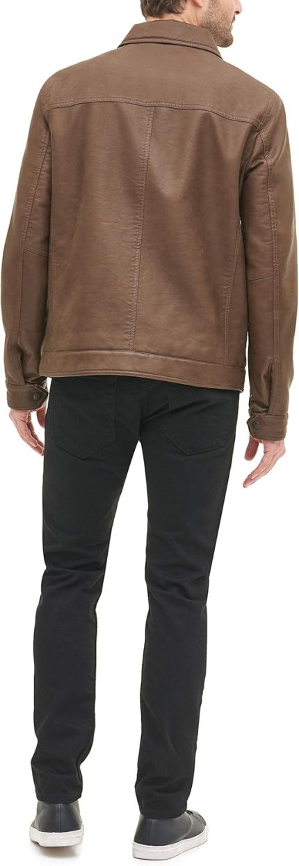 Men's Classic Faux Leather Jacket